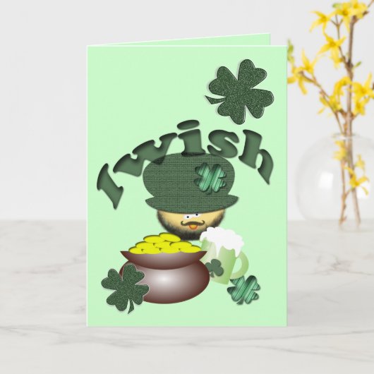 Irish Birthday Card Kaart (Gele Bloem)
