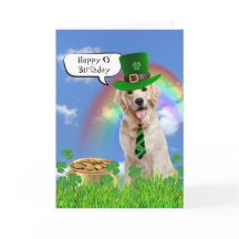Irish Birthday Golden Retriever