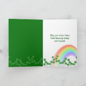 Irish Birthday Golden Retriever Feestdagen Kaart (Binnen)