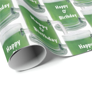 Irish Birthday Green Beer Cadeaupapier