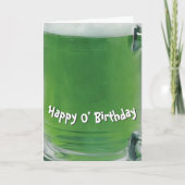 Irish Birthday Green Beer Kaart (Voorkant)