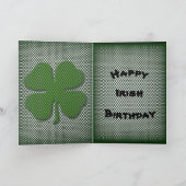 Irish Birthday Kaart (Binnen)