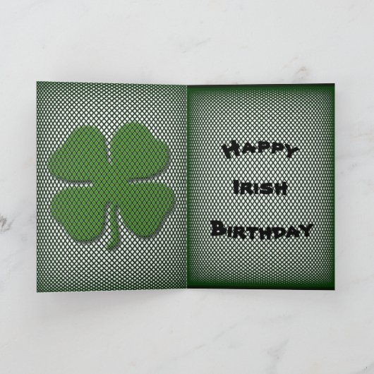 Irish Birthday Kaart (Binnen)