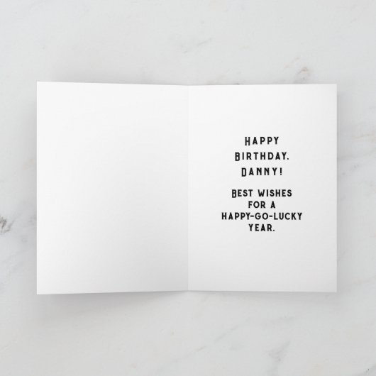 Irish Birthday Kaart (Binnen)