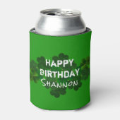 Irish Birthday Personalized Drink Coozie (Blikje Voorkant)