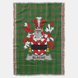 Irish Black Coat of Arms Family Crest Ireland Deken