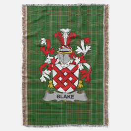 Irish Blake Coat of Arms Family Crest Ireland Deken