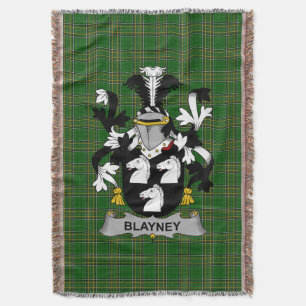 Irish Blayney Coat of Arms Family Crest Ireland Deken