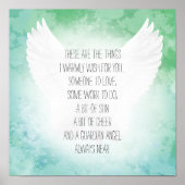 Irish Blessengel iemand die van wat werk houdt Poster (Voorkant)