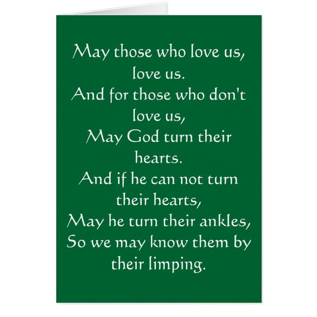 Irish Blessing 3 (Voorkant)