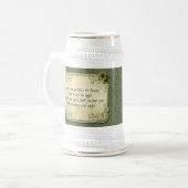  Irish Blessing and Shamrocks Bierpul (Voorkant links)