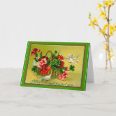 Irish Blessing Angels beschermt u St. Patrick's Kaart (Gele Bloem)