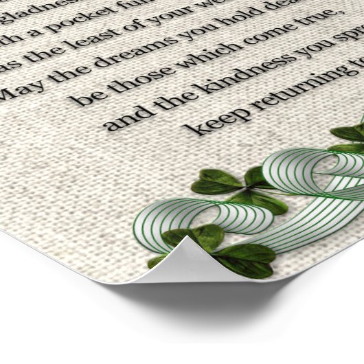 Irish Blessing Art Foam Board Poster (Hoek)