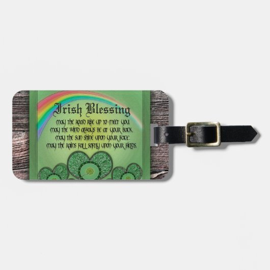 Irish Blessing Bagagelabel (Voorkant horizontaal)