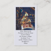 Irish Blessing Blauw Rood Groen Sinaasappel Geel Visitekaartje (Voorkant)