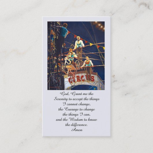 Irish Blessing Blauw Rood Groen Sinaasappel Geel Visitekaartje (Voorkant)