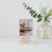 Irish Blessing Blue Purple Green Orange Prayer Visitekaartje (Staand voorkant)