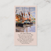 Irish Blessing Blue Purple Green Orange Prayer Visitekaartje (Voorkant)