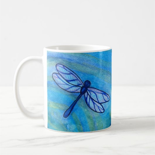 Irish Blessing Brave Blue Dragonfly Courage Koffiemok (Links)
