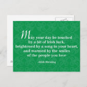 Irish Blessing Briefkaart (Voorkant / Achterkant)