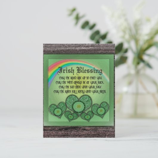 Irish Blessing Briefkaart (Staand voorkant)