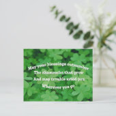 Irish Blessing Briefkaart (Staand voorkant)