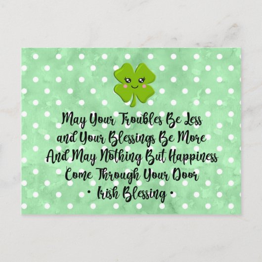 Irish Blessing Briefkaart (Voorkant)