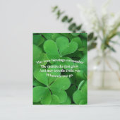 Irish Blessing Briefkaart (Staand voorkant)