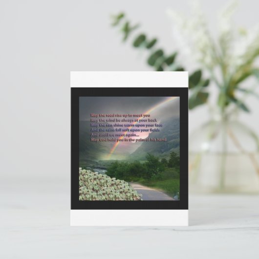 IRISH BLESSING BRIEFKAART (Staand voorkant)