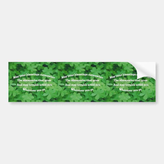Irish Blessing Bumpersticker (Voorkant)