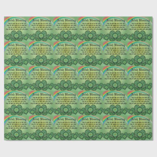 Irish Blessing Cadeaupapier (Vlak)