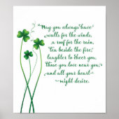 Irish Blessing Calligraphy Print (Voorkant)