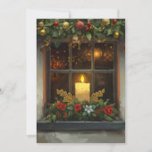 Irish Blessing Candle in Window Merry Christmas Feestdagenkaart (Voorkant)