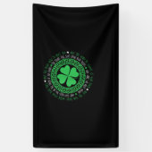 Irish Blessing Celtic Knot 4 Leaf Clover - St. Pat Spandoek (Verticaal)