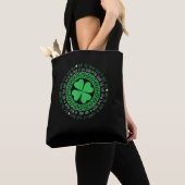 Irish Blessing Celtic Knot 4 Leaf Clover - St. Pat Tote Bag (Dichtbij)