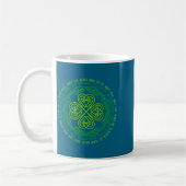 Irish Blessing Celtic Knot &amp; 4-leaf Clover Luc Koffiemok (Links)