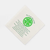 Irish Blessing Celtic Shamrock Party Medium Servetten (Hoek)