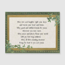  Irish Blessing & Clover in  Lijst