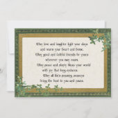 Irish Blessing & Clover in Lijst Feestdagenkaart (Voorkant)