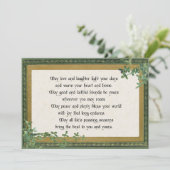 Irish Blessing & Clover in Lijst Feestdagenkaart (Staand voorkant)