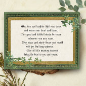  Irish Blessing & Clover in  Lijst Feestdagenkaart