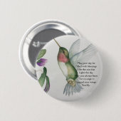 Irish Blessing Courage Pretty Bird Garden Ronde Button 5,7 Cm (Voorkant /achterkant)