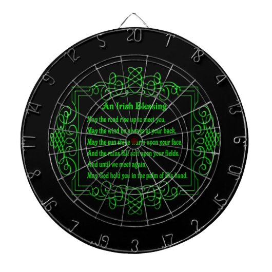 Irish Blessing Dart Board Dartbord (Voorkant)