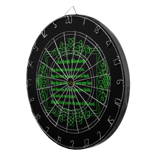 Irish Blessing Dart Board Dartbord (Voorkant Rechts)