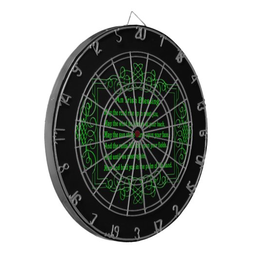 Irish Blessing Dart Board Dartbord (Voorkant Links)