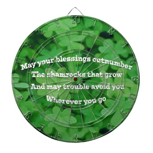 Irish Blessing Dartbord (Voorkant)