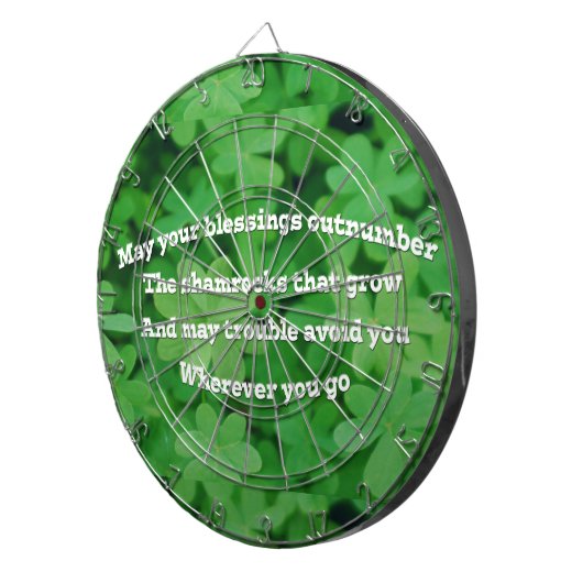 Irish Blessing Dartbord (Voorkant Rechts)