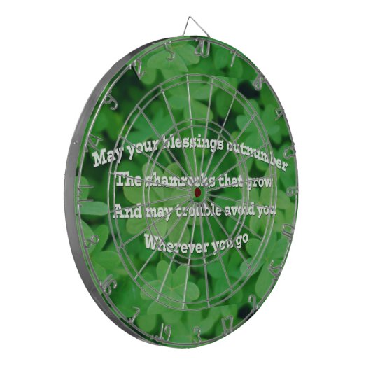 Irish Blessing Dartbord (Voorkant Links)