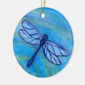 Irish Blessing Dragonfly Quote Ceramic Ornament (Links)