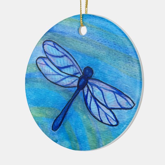 Irish Blessing Dragonfly Quote Ceramic Ornament (Links)